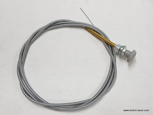 Tirette demarreur - bouton gris - Lettre D